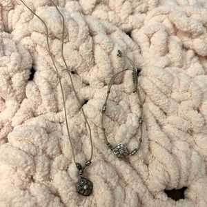 Silpada cord necklace & bracelet